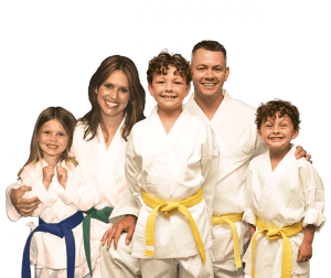 Martial Arts Lessons for Families in Aurora IL - Group Family for Martial Arts Footer Banner